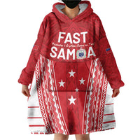 Samoa FAST Wearable Blanket Hoodie Forever Proud Samoan Tribal Pattern LT05 - Polynesian Pride