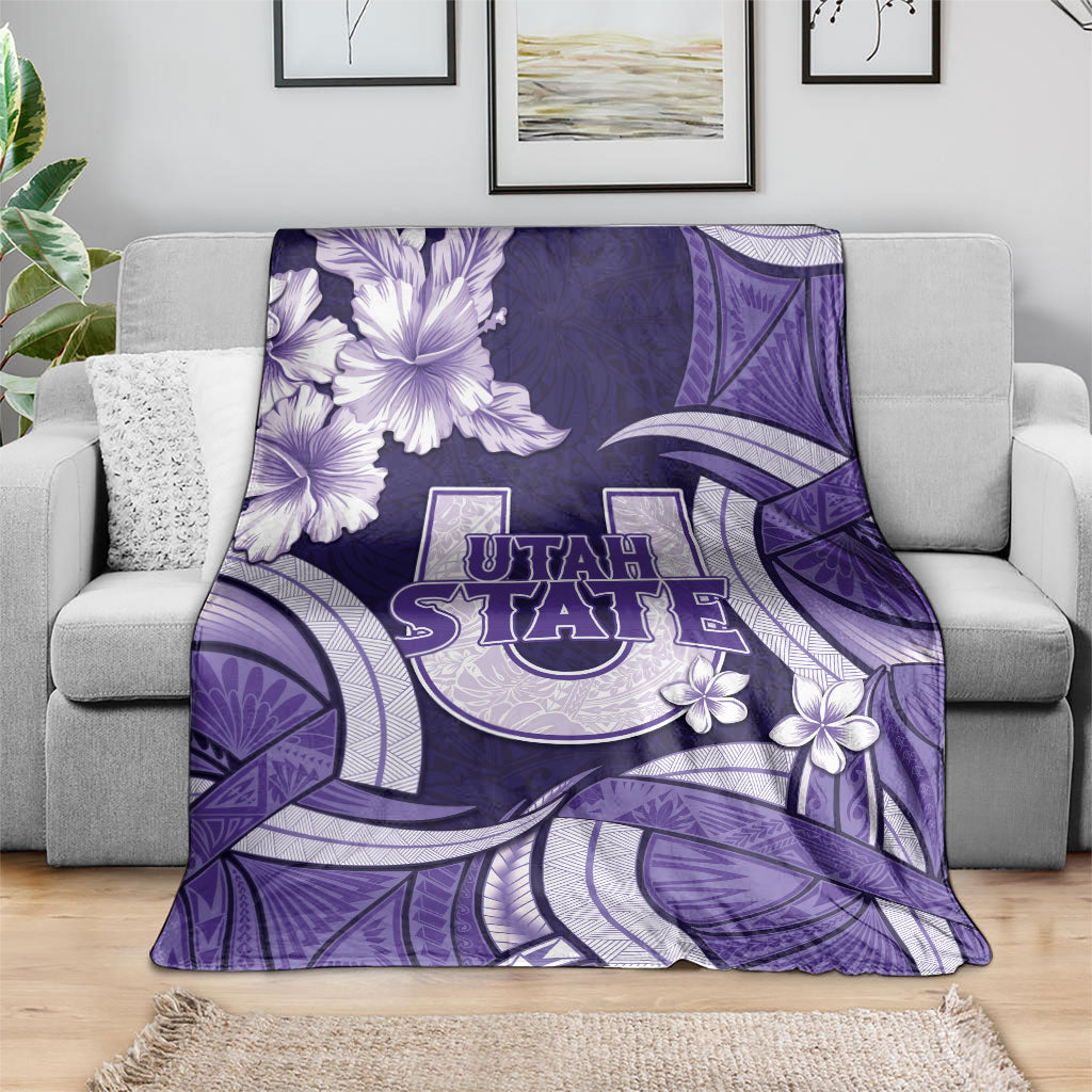 Utah State Polynesian Heritage Blanket Floral Tribal Pattern Tropical Flowers LT05 - Polynesian Pride