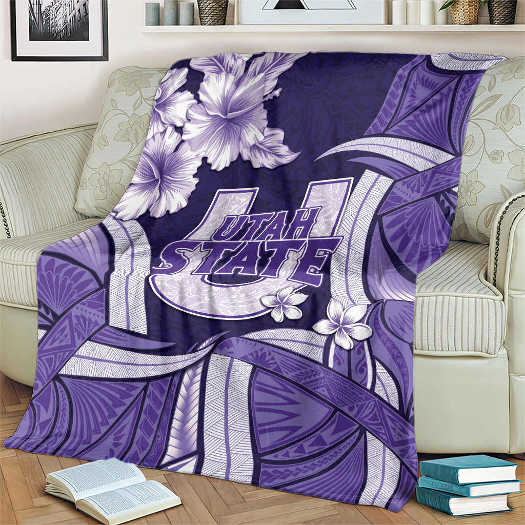 Utah State Polynesian Heritage Blanket Floral Tribal Pattern Tropical Flowers LT05 - Polynesian Pride