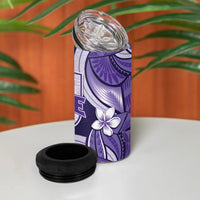 Utah State Polynesian Heritage 4 in 1 Can Cooler Tumbler Floral Tribal Pattern Tropical Flowers LT05 - Polynesian Pride