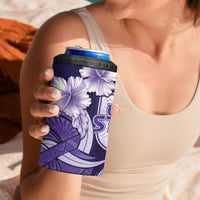 Utah State Polynesian Heritage 4 in 1 Can Cooler Tumbler Floral Tribal Pattern Tropical Flowers LT05 - Polynesian Pride