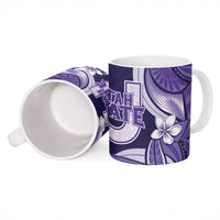 Utah State Polynesian Heritage Ceramic Mug Floral Tribal Pattern Tropical Flowers LT05 - Polynesian Pride