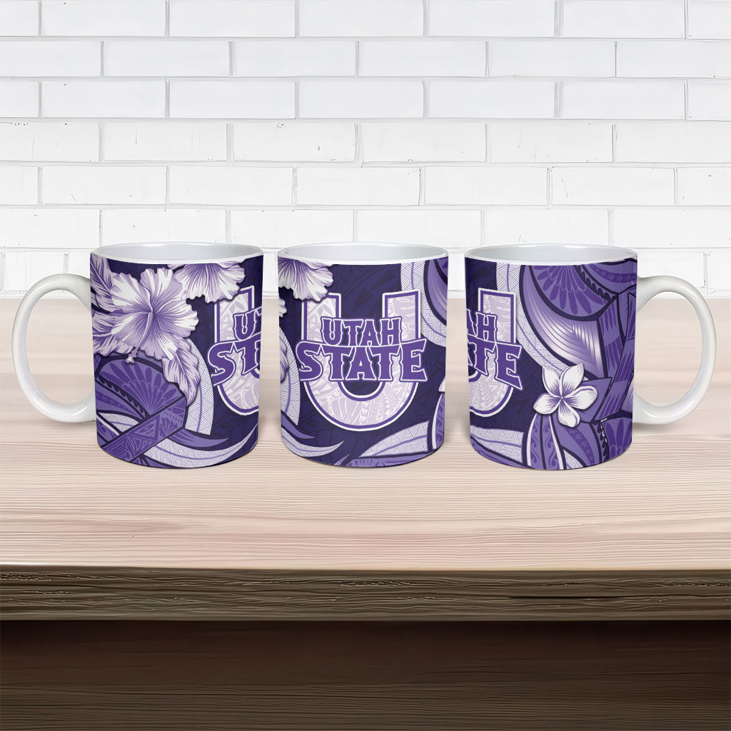 Utah State Polynesian Heritage Ceramic Mug Floral Tribal Pattern Tropical Flowers LT05 - Polynesian Pride