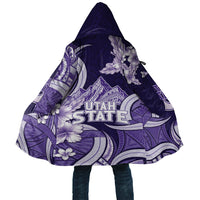 Utah State Polynesian Heritage Cloak Floral Tribal Pattern Tropical Flowers LT05 Unisex Purple - Polynesian Pride
