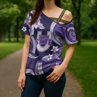 Utah State Polynesian Heritage Cross Shoulder Shirt Floral Tribal Pattern Tropical Flowers LT05 - Polynesian Pride