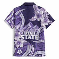 Utah State Polynesian Heritage Hawaiian Shirt Floral Tribal Pattern Tropical Flowers LT05 - Polynesian Pride