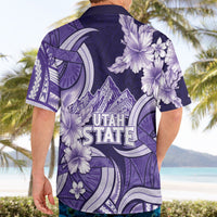 Utah State Polynesian Heritage Hawaiian Shirt Floral Tribal Pattern Tropical Flowers LT05 - Polynesian Pride