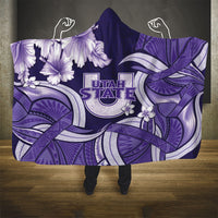 Utah State Polynesian Heritage Hooded Blanket Floral Tribal Pattern Tropical Flowers LT05 - Polynesian Pride