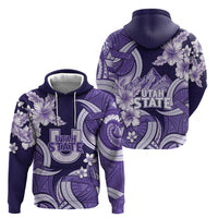 Utah State Polynesian Heritage Hoodie Floral Tribal Pattern Tropical Flowers LT05 - Polynesian Pride