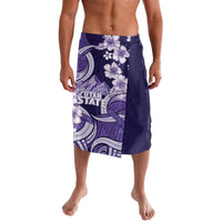 Utah State Polynesian Heritage Lavalava Floral Tribal Pattern Tropical Flowers LT05 Purple - Polynesian Pride