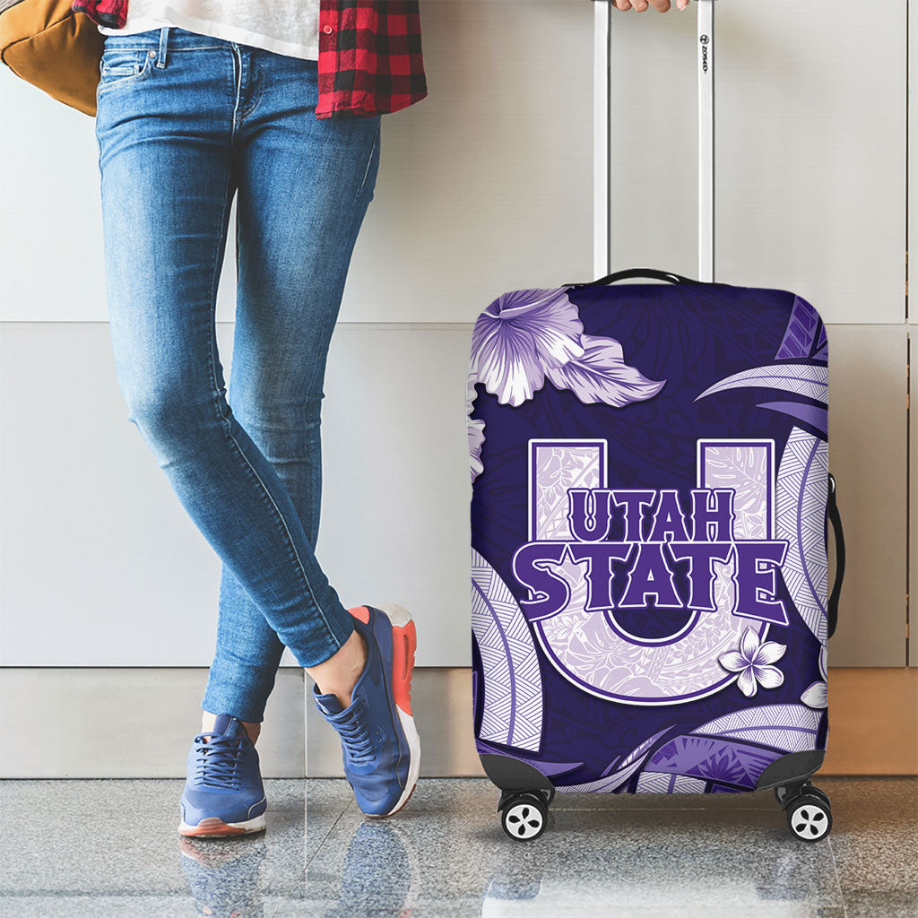 Utah State Polynesian Heritage Luggage Cover Floral Tribal Pattern Tropical Flowers LT05 - Polynesian Pride