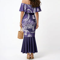 Utah State Polynesian Heritage Mermaid Dress Floral Tribal Pattern Tropical Flowers LT05 - Polynesian Pride