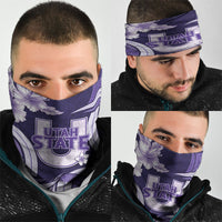 Utah State Polynesian Heritage Neck Gaiter Floral Tribal Pattern Tropical Flowers LT05 - Polynesian Pride