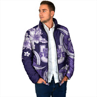 Utah State Polynesian Heritage Padded Jacket Floral Tribal Pattern Tropical Flowers LT05 - Polynesian Pride