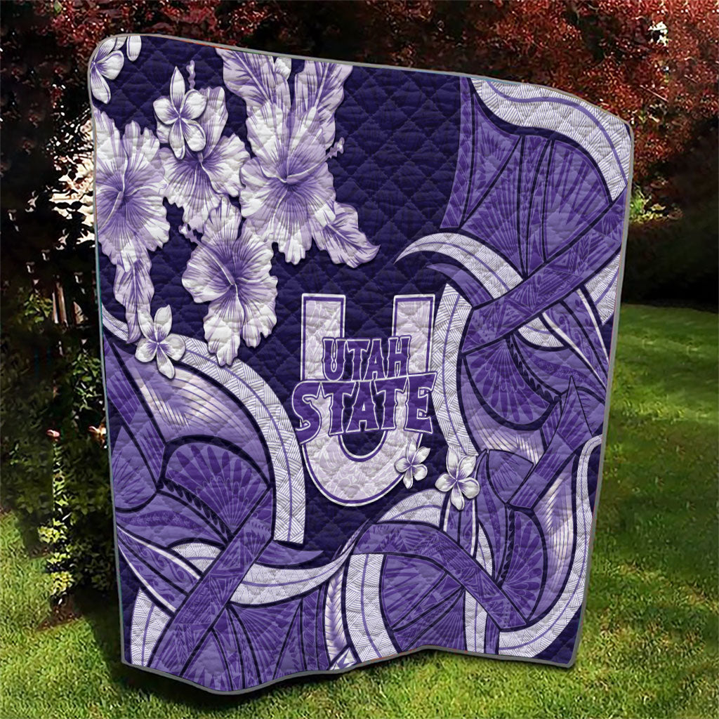 Utah State Polynesian Heritage Quilt Floral Tribal Pattern Tropical Flowers LT05 - Polynesian Pride