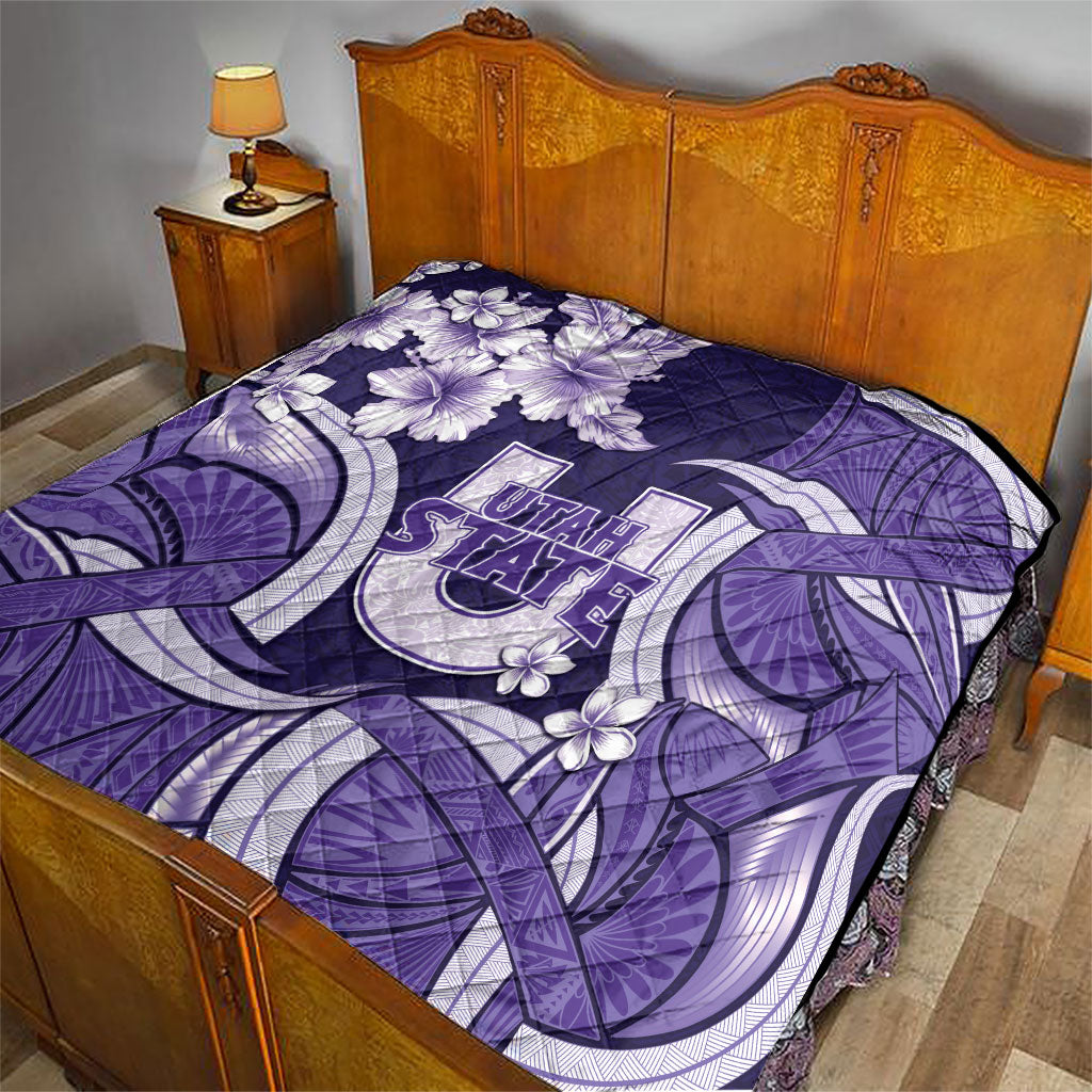 Utah State Polynesian Heritage Quilt Floral Tribal Pattern Tropical Flowers LT05 - Polynesian Pride