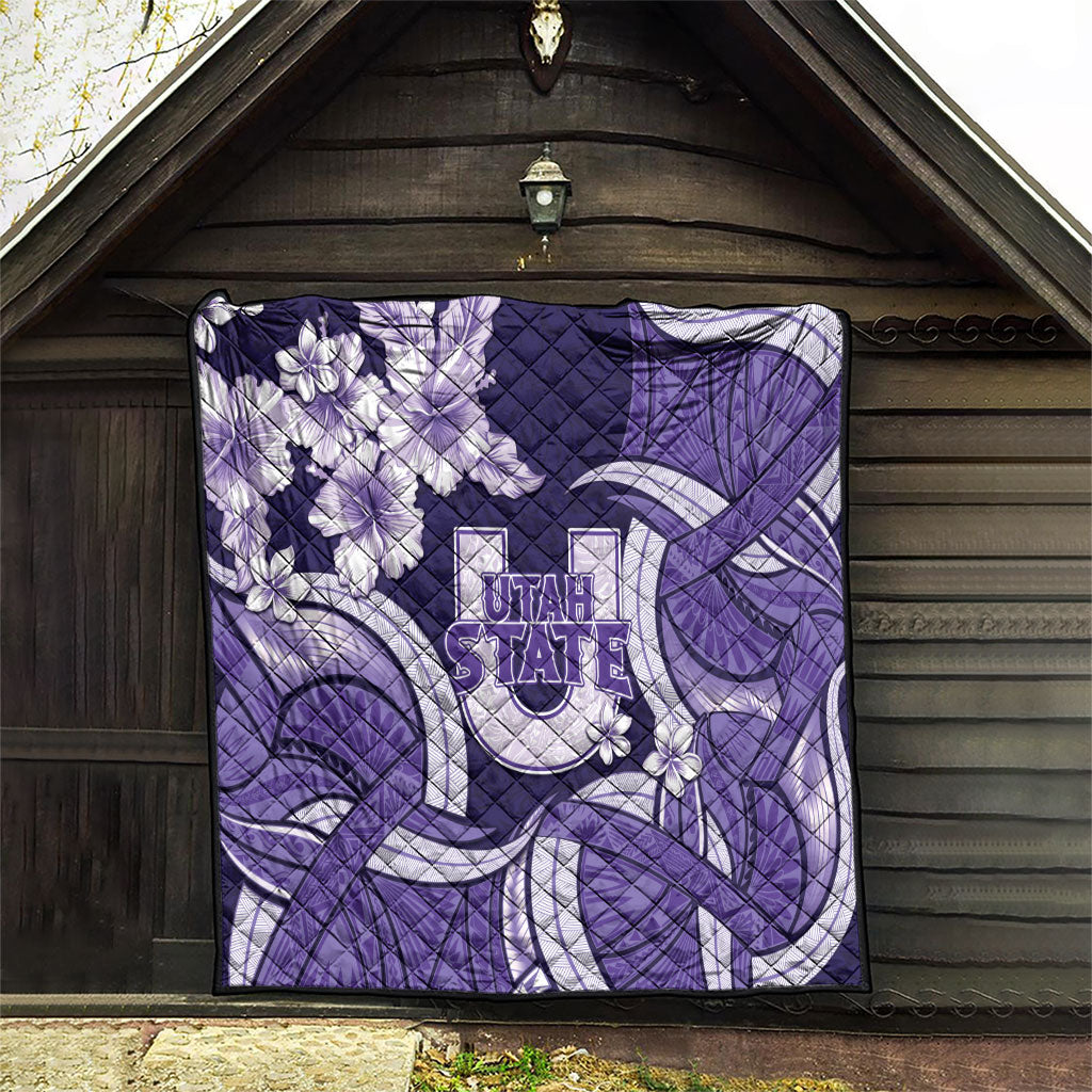 Utah State Polynesian Heritage Quilt Floral Tribal Pattern Tropical Flowers LT05 - Polynesian Pride