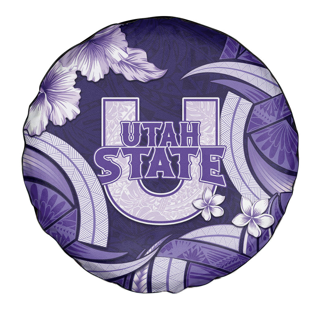 Utah State Polynesian Heritage Spare Tire Cover Floral Tribal Pattern Tropical Flowers LT05 - Polynesian Pride
