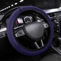 Utah State Polynesian Heritage Steering Wheel Cover Floral Tribal Pattern Tropical Flowers LT05 Universal Fit Purple - Polynesian Pride