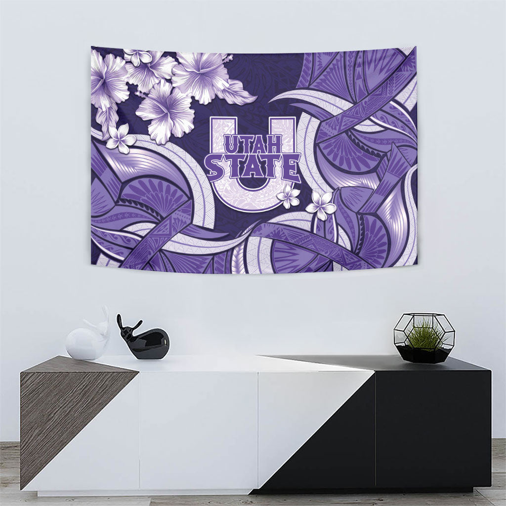 Utah State Polynesian Heritage Tapestry Floral Tribal Pattern Tropical Flowers LT05 - Polynesian Pride