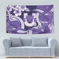 Utah State Polynesian Heritage Tapestry Floral Tribal Pattern Tropical Flowers LT05 - Polynesian Pride