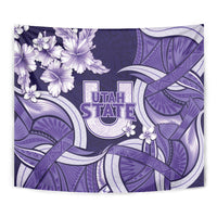 Utah State Polynesian Heritage Tapestry Floral Tribal Pattern Tropical Flowers LT05 - Polynesian Pride