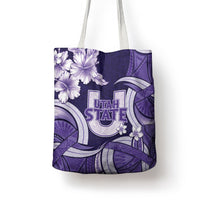 Utah State Polynesian Heritage Tote Bag Floral Tribal Pattern Tropical Flowers LT05 - Polynesian Pride