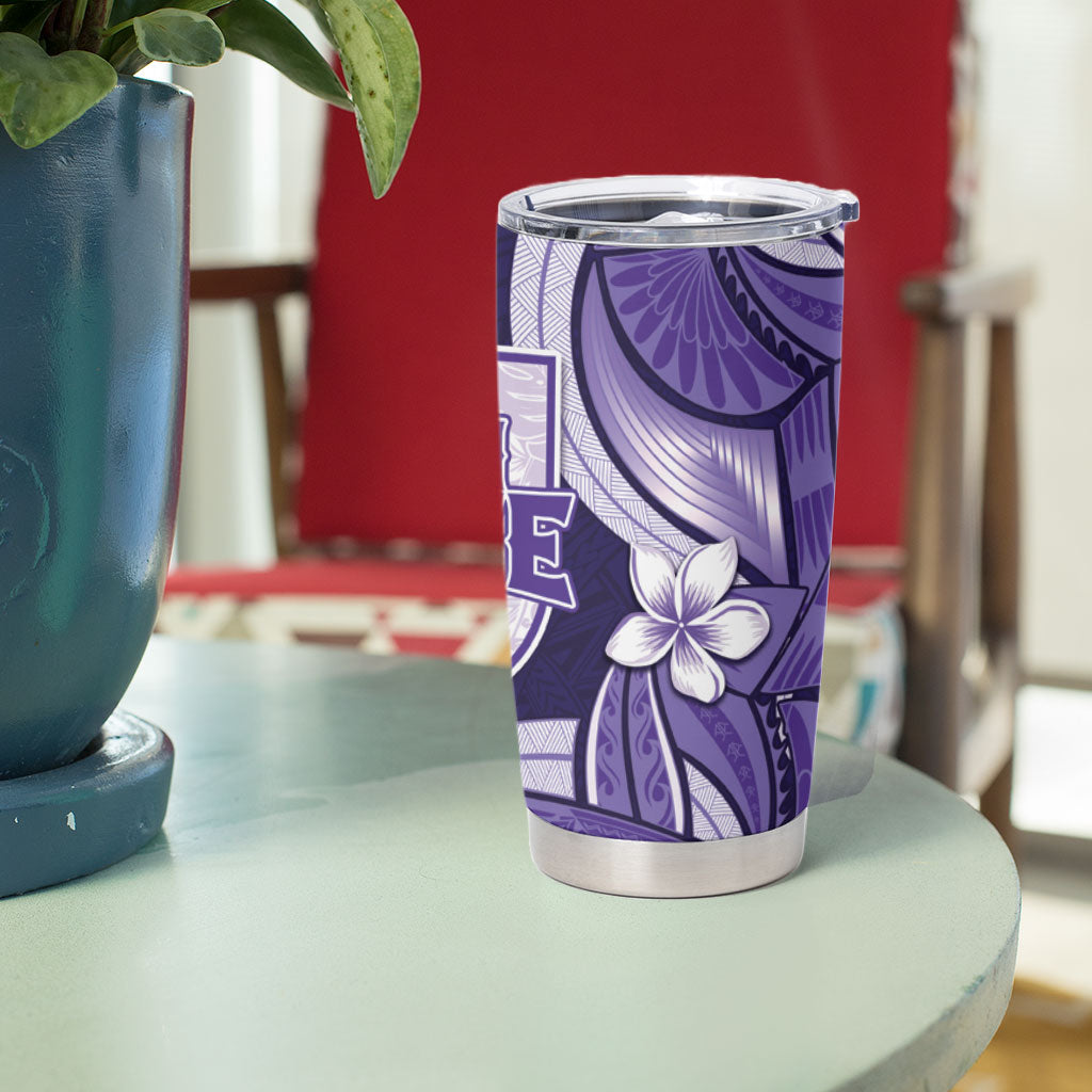 Utah State Polynesian Heritage Tumbler Cup Floral Tribal Pattern Tropical Flowers LT05 - Polynesian Pride