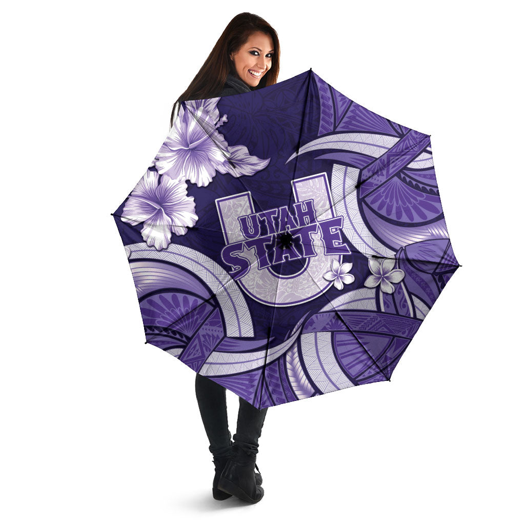 Utah State Polynesian Heritage Umbrella Floral Tribal Pattern Tropical Flowers LT05 - Polynesian Pride