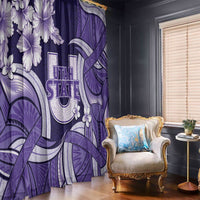 Utah State Polynesian Heritage Window Curtain Floral Tribal Pattern Tropical Flowers LT05 - Polynesian Pride