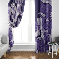 Utah State Polynesian Heritage Window Curtain Floral Tribal Pattern Tropical Flowers LT05 - Polynesian Pride