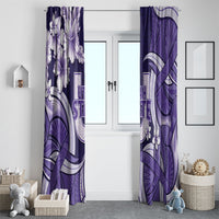 Utah State Polynesian Heritage Window Curtain Floral Tribal Pattern Tropical Flowers LT05 - Polynesian Pride