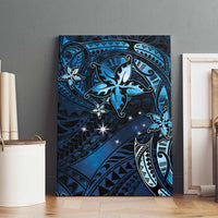 Hawaii Makahiki Season Canvas Wall Art Floral Tribal Tattoo Blue Galaxy LT05 - Polynesian Pride