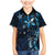 Hawaii Makahiki Season Family Matching Mermaid Dress and Hawaiian Shirt Floral Tribal Tattoo Blue Galaxy