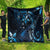 Hawaii Makahiki Season Quilt Floral Tribal Tattoo Blue Galaxy