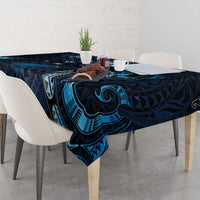 Hawaii Makahiki Season Tablecloth Floral Tribal Tattoo Blue Galaxy LT05 - Polynesian Pride
