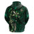 Hawaii Makahiki Season Hoodie Floral Tribal Tattoo Green Galaxy