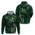 Hawaii Makahiki Season Hoodie Floral Tribal Tattoo Green Galaxy