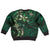 Hawaii Makahiki Season Kid Ugly Christmas Sweater Floral Tribal Tattoo Green Galaxy