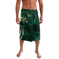 Hawaii Makahiki Season Lavalava Floral Tribal Tattoo Green Galaxy LT05 Green - Polynesian Pride