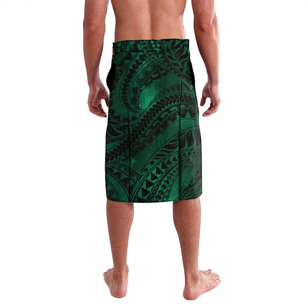 Hawaii Makahiki Season Lavalava Floral Tribal Tattoo Green Galaxy LT05 - Polynesian Pride