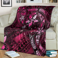 Hawaii Makahiki Season Blanket Floral Tribal Tattoo Pink Galaxy LT05 - Polynesian Pride