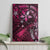 Hawaii Makahiki Season Canvas Wall Art Floral Tribal Tattoo Pink Galaxy