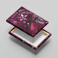 Hawaii Makahiki Season Canvas Wall Art Floral Tribal Tattoo Pink Galaxy LT05 - Polynesian Pride
