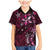 Hawaii Makahiki Season Family Matching Mermaid Dress and Hawaiian Shirt Floral Tribal Tattoo Pink Galaxy