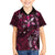 Hawaii Makahiki Season Family Matching Tank Maxi Dress and Hawaiian Shirt Floral Tribal Tattoo Pink Galaxy