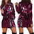 Hawaii Makahiki Season Hoodie Dress Floral Tribal Tattoo Pink Galaxy