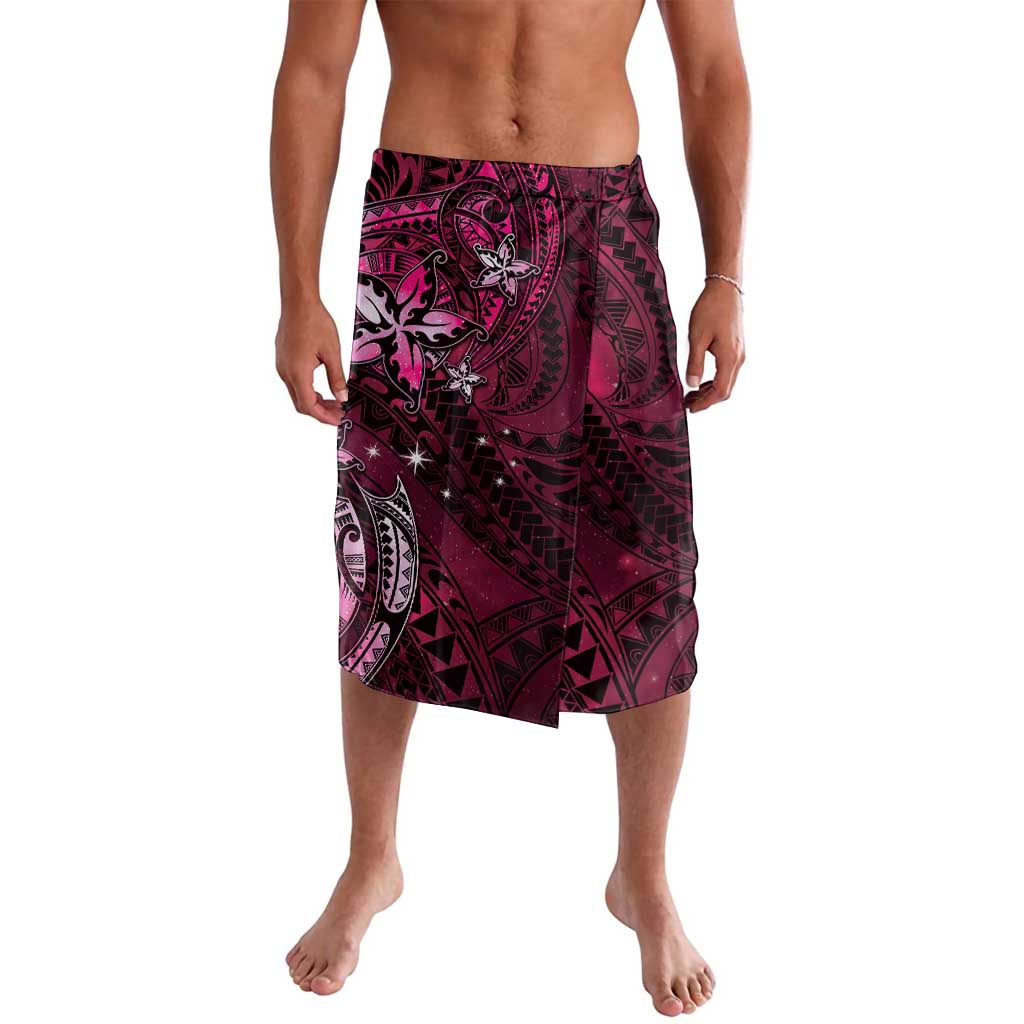 Hawaii Makahiki Season Lavalava Floral Tribal Tattoo Pink Galaxy LT05 Pink - Polynesian Pride