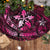 Hawaii Makahiki Season Tree Skirt Floral Tribal Tattoo Pink Galaxy