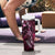 Hawaii Makahiki Season Tumbler With Handle Floral Tribal Tattoo Pink Galaxy